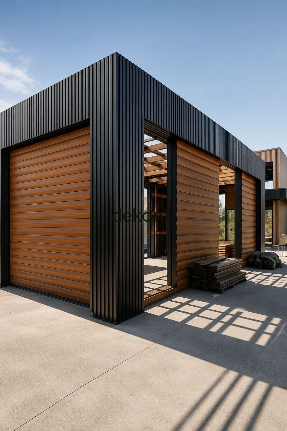 Anthracite Exterior Wall Paneling 20cm