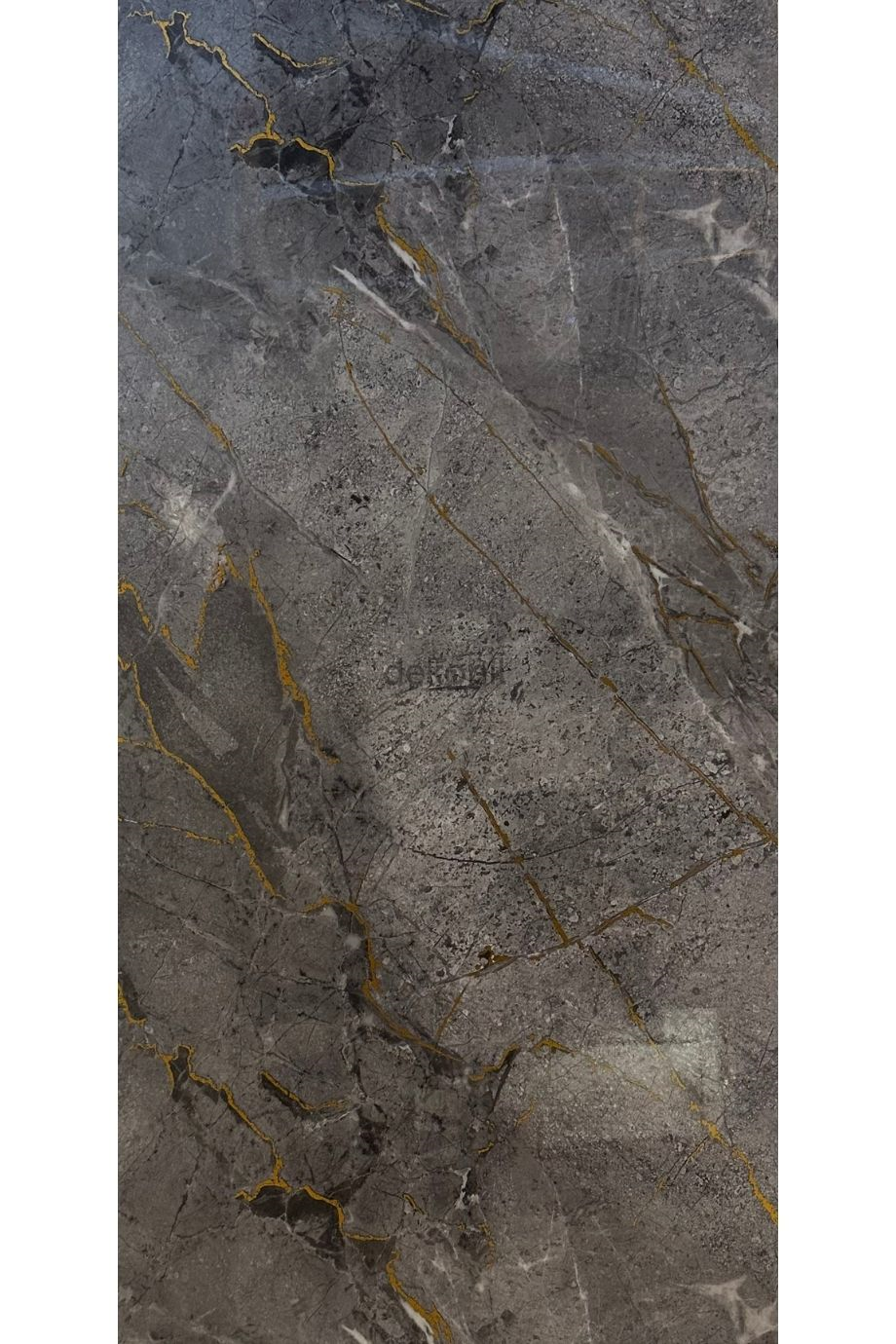 Antrasit Gold Mermer Desenli Pvc Duvar Paneli 122*244cm