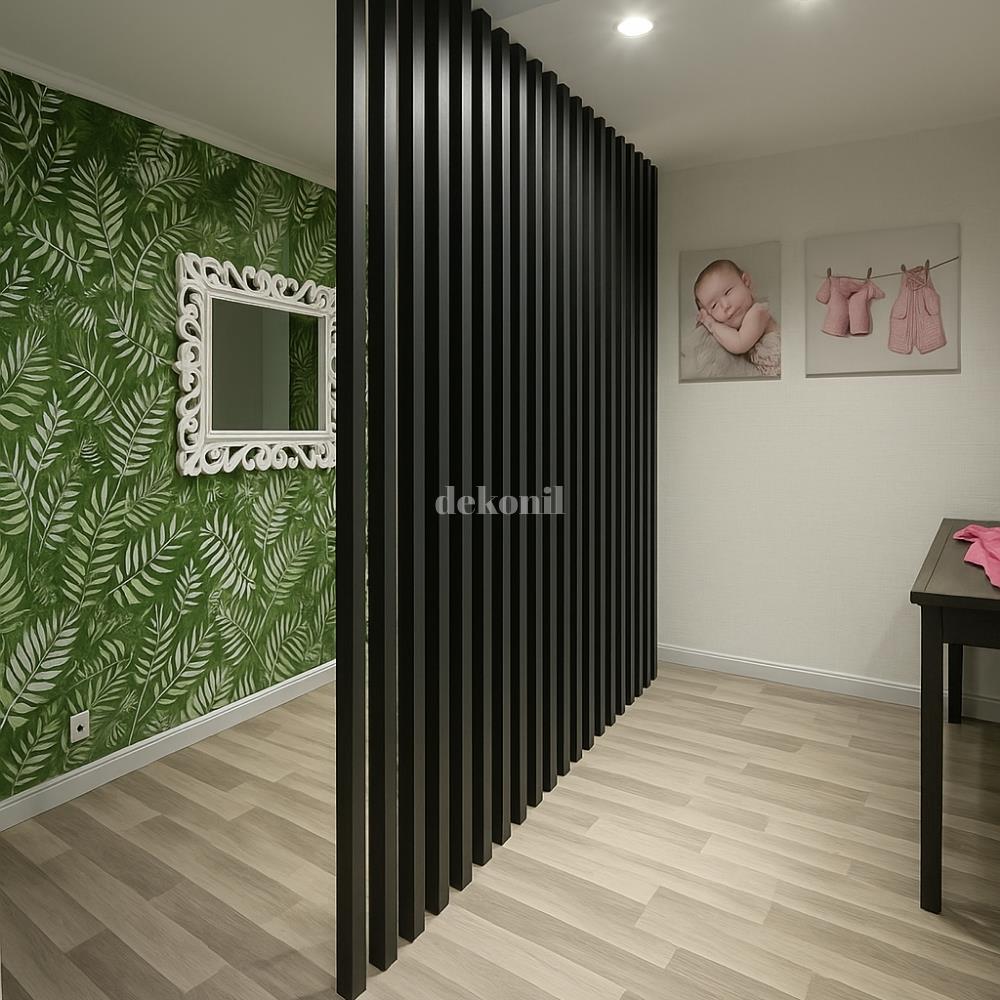 Antrasit Seperatör Duvar Bölme Profili 5*8*280 cm