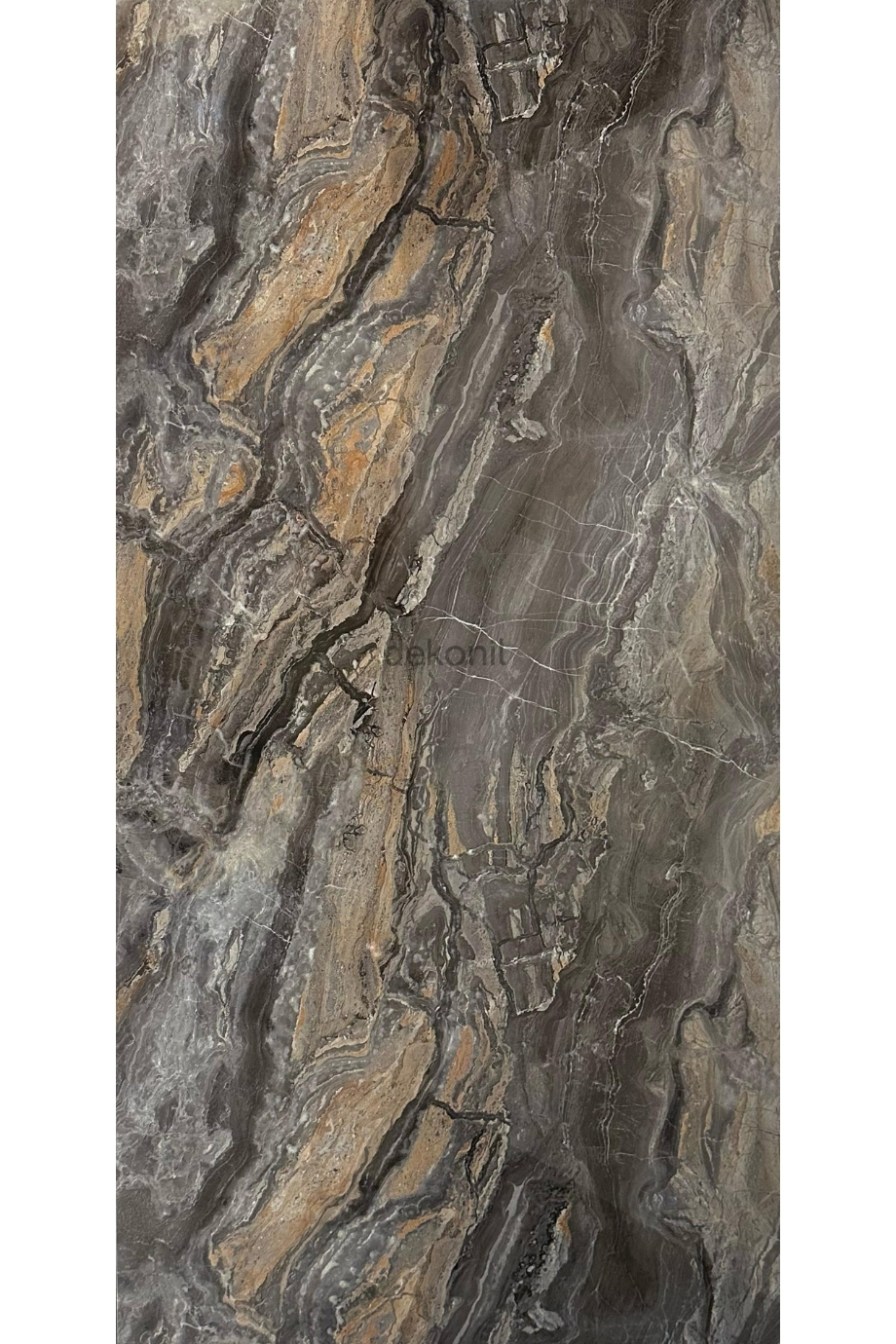 Arabescato Brown Mermer Desenli Pvc Duvar Paneli 122*244cm