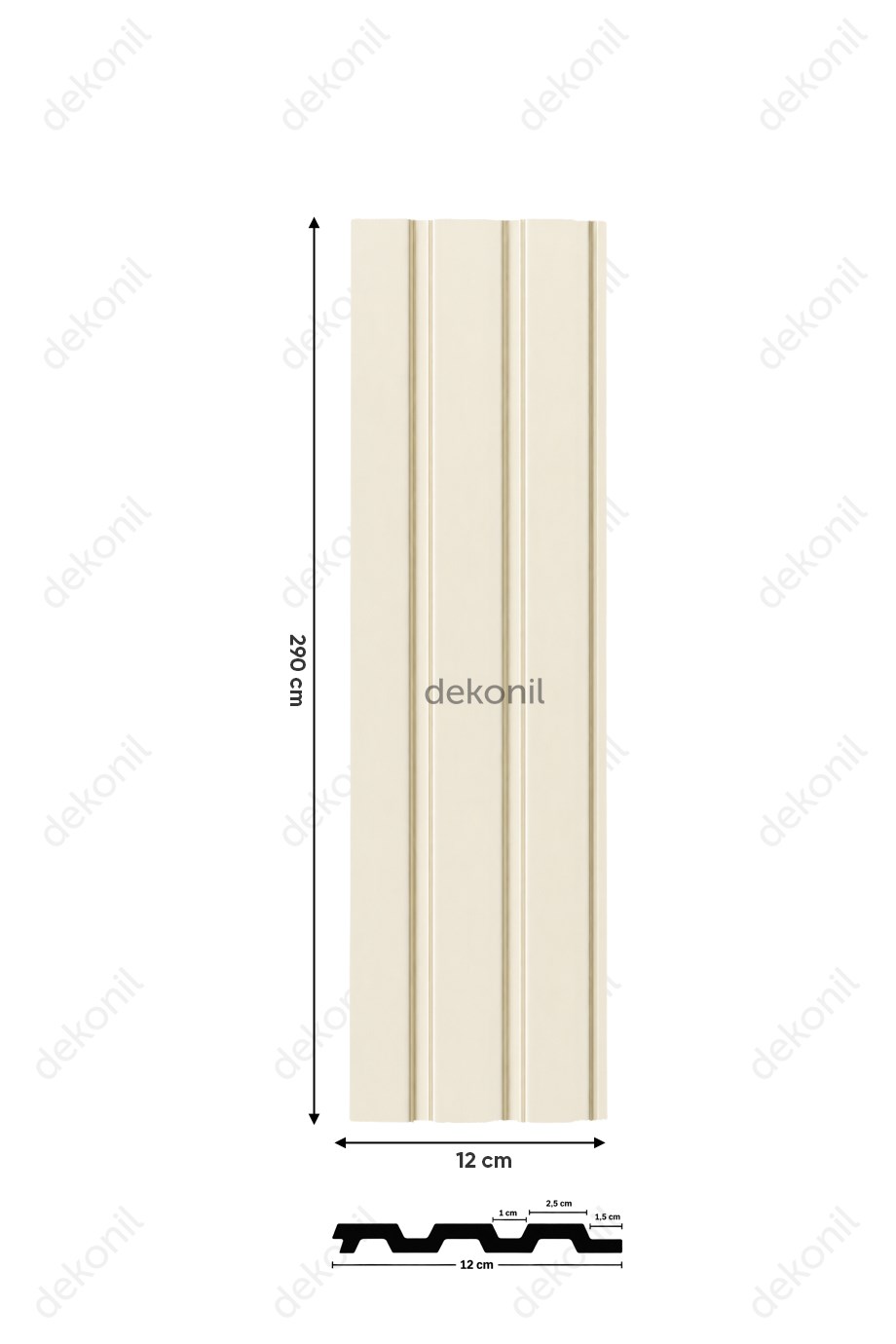 Ay Taşı Duvar ve Tavan Lambri 11,5cm
