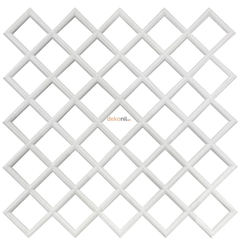 Baklava Desenli Boyanabilir Tavan ve Duvar Paneli 50cm