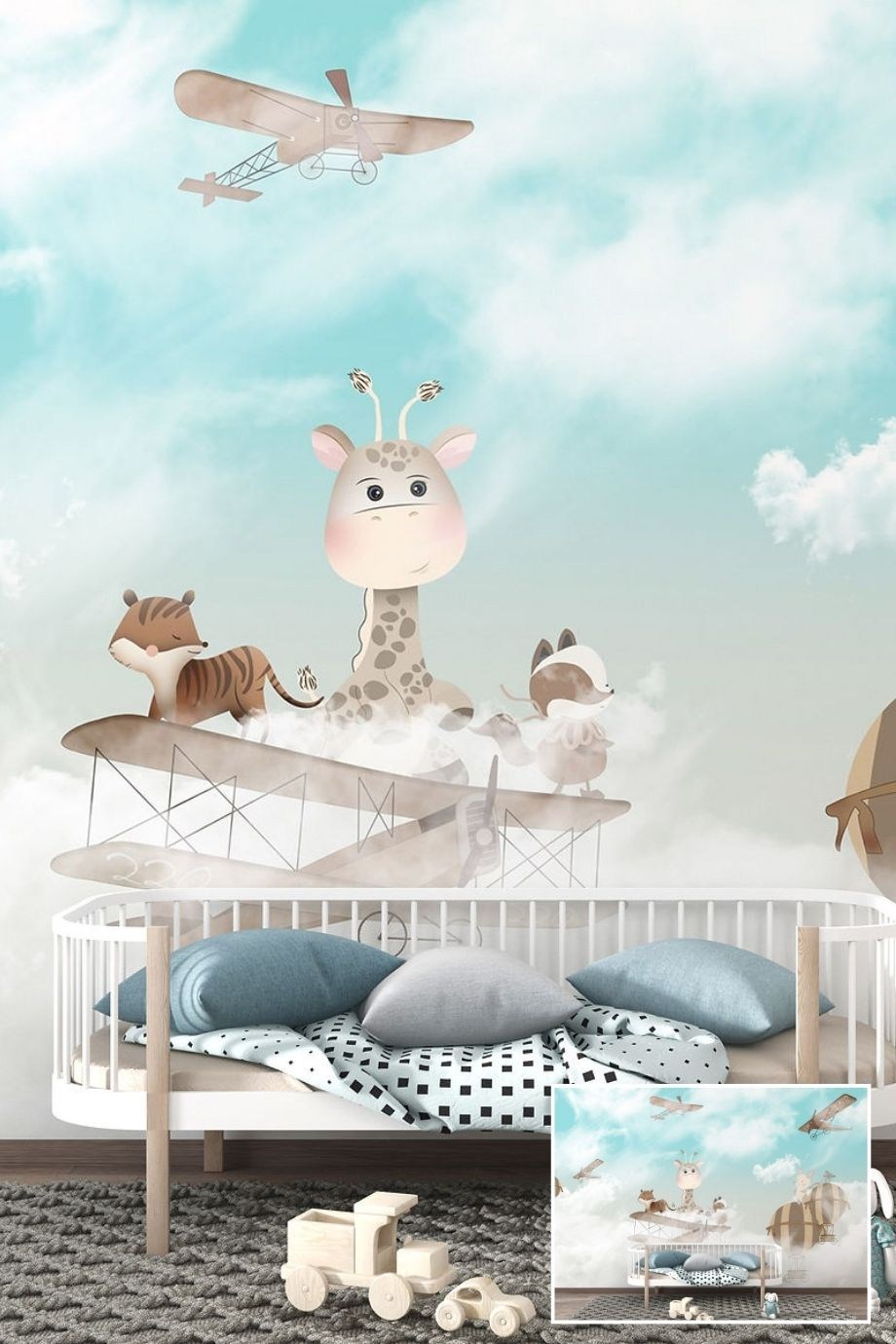 Baby Room Personalized Print Wallpaper