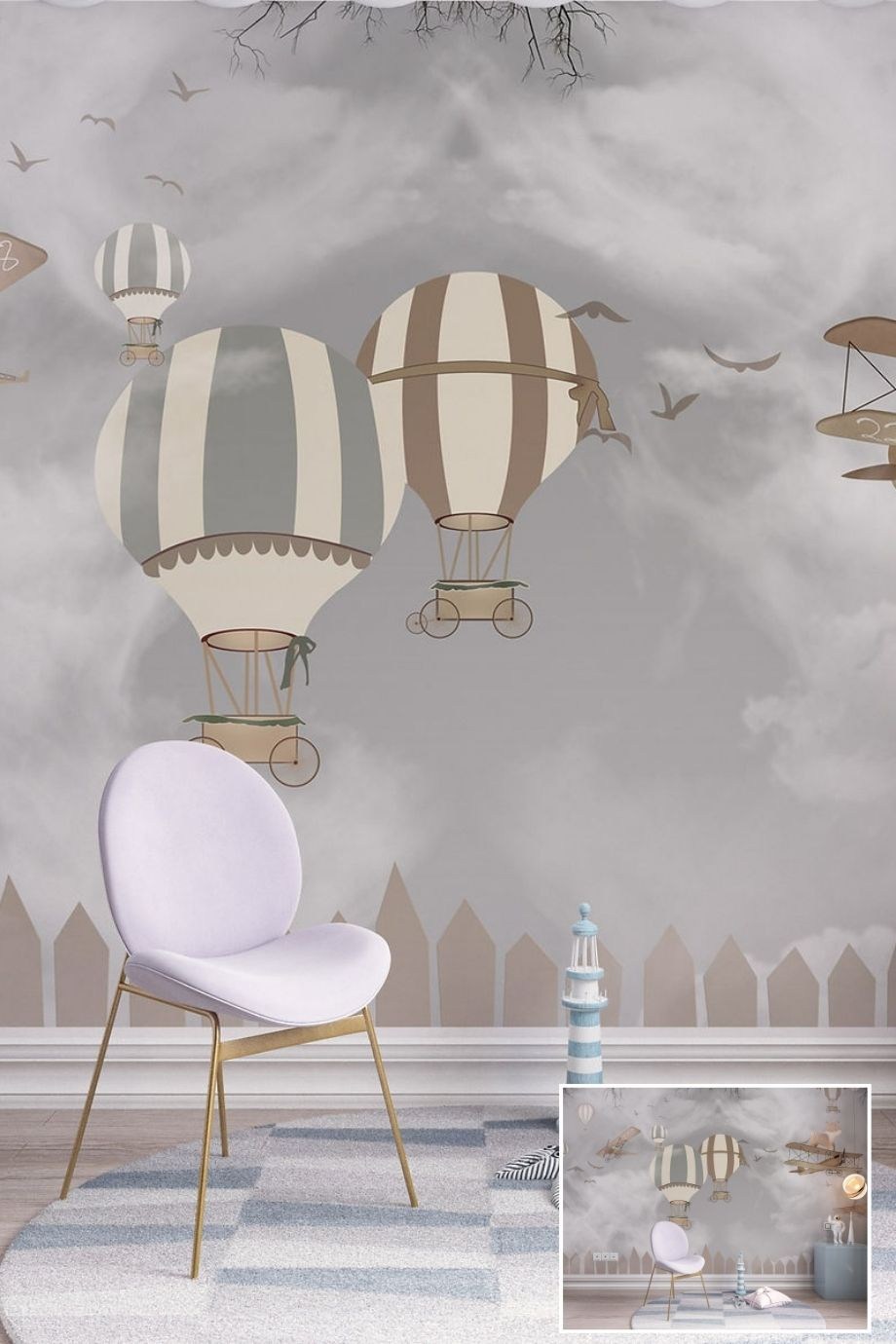 Baby Room Personalized Print Wallpaper