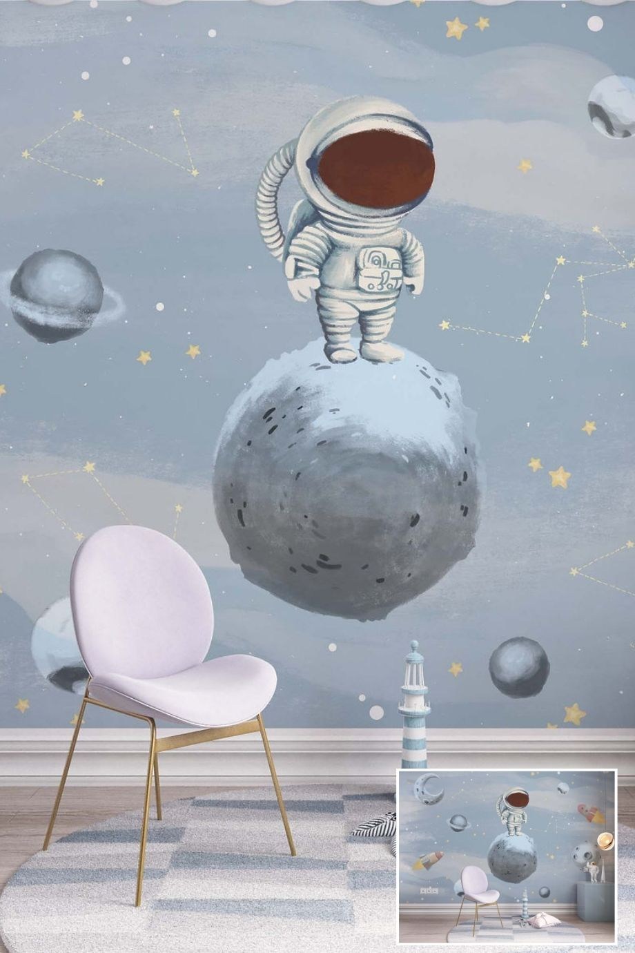 Baby Room Personalized Print Wallpaper