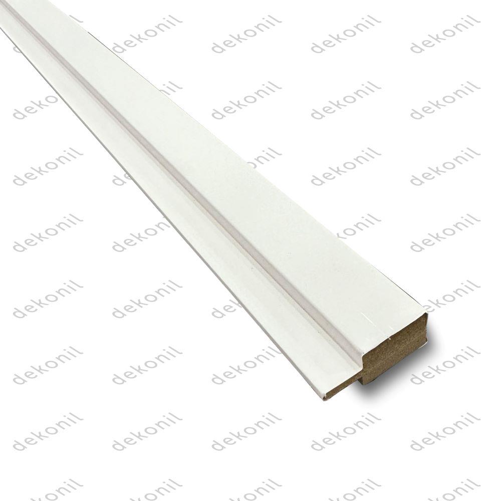 Beyaz Mdf Sol Bitiş Kapama Çıtası 3 cm