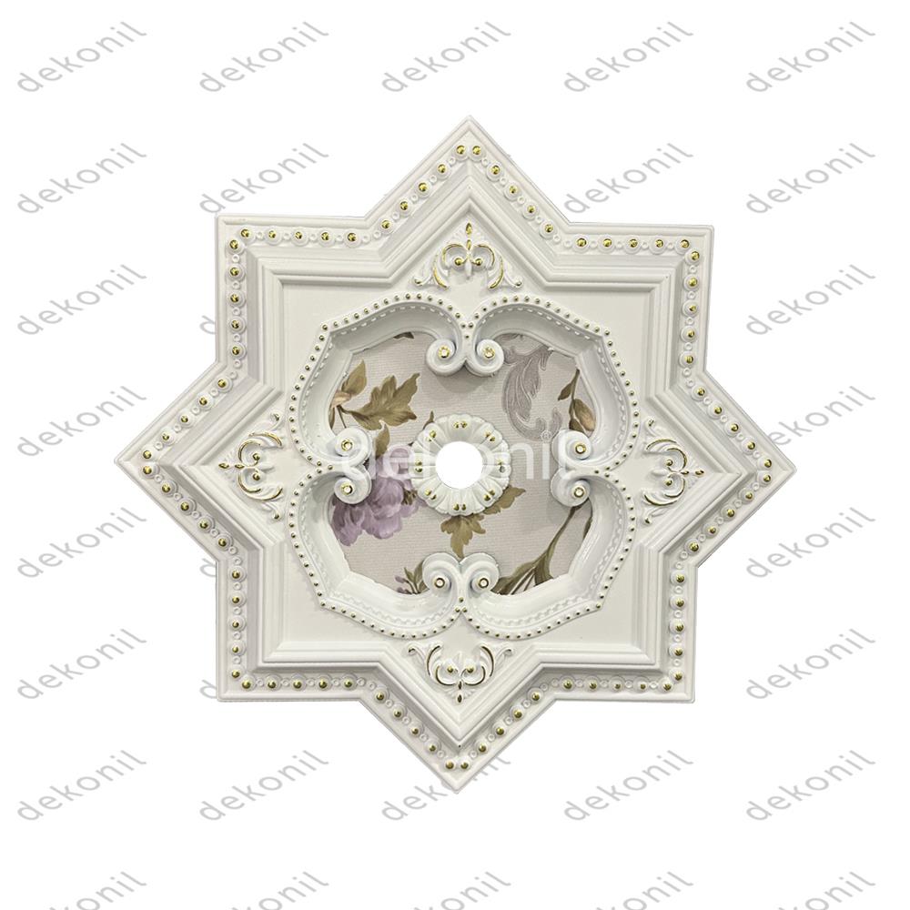 Beyaza Altın Yıldız Saray Tavan 60cm