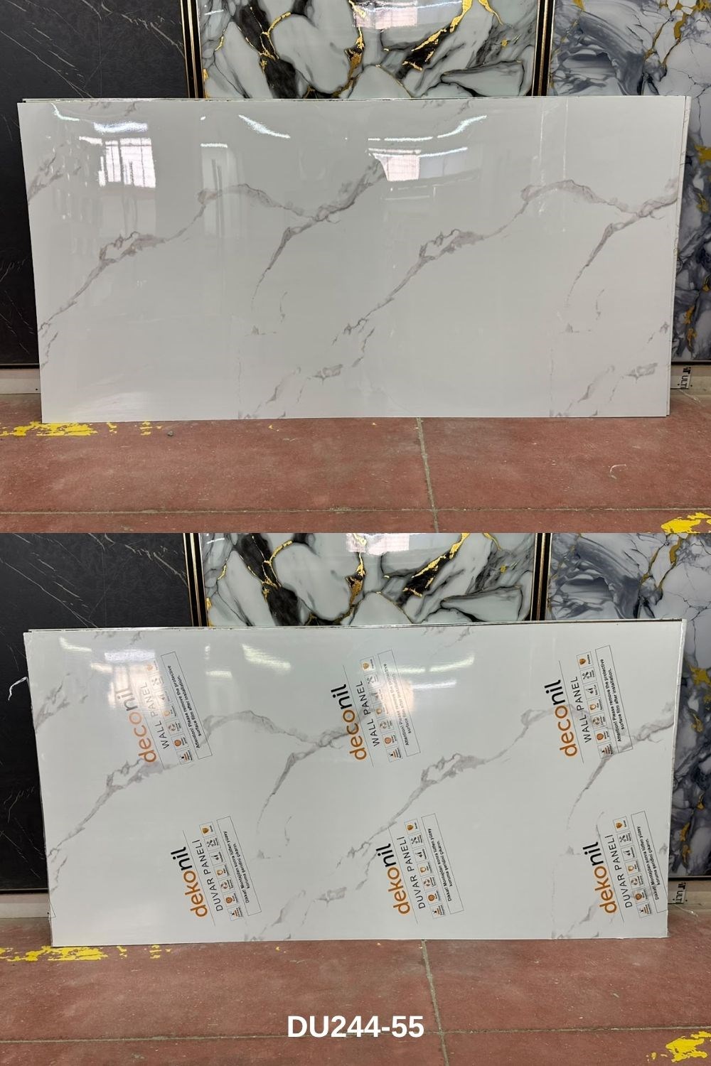 Bianco Beyaz Mermer Desenli PVC Duvar Paneli 122x244 cm