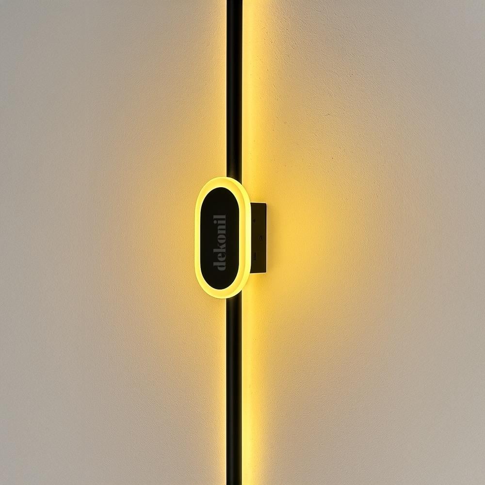 Black Eclipse Şarjlı Kablosuz LED Aplik