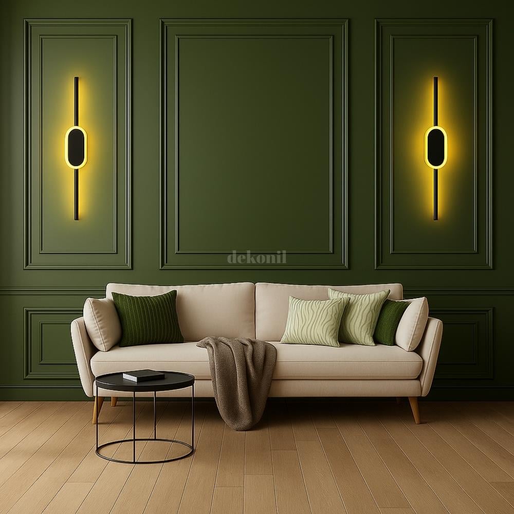 Black Eclipse Şarjlı Kablosuz LED Aplik