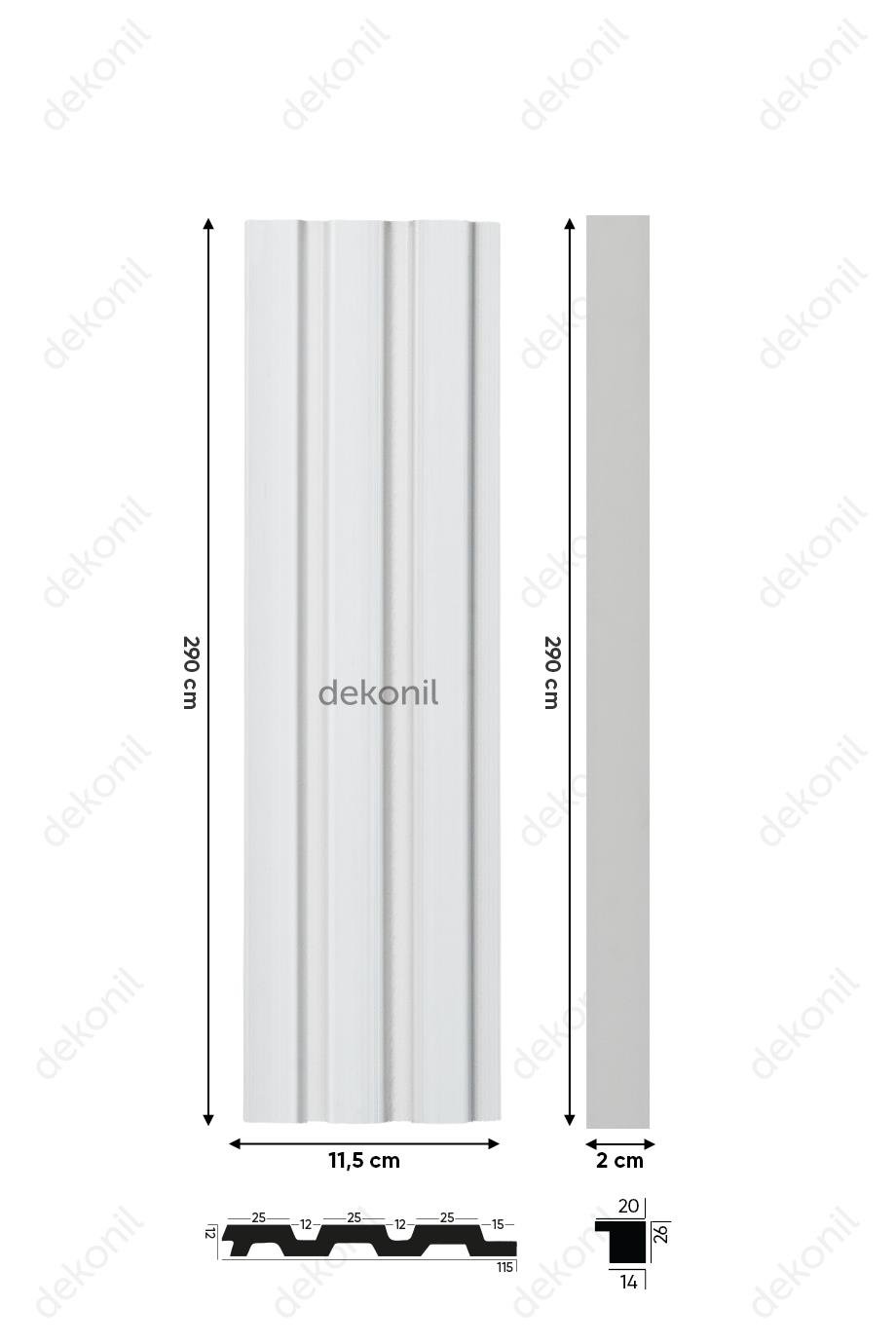 Paintable Wall and Ceiling Paneling 11.5cm