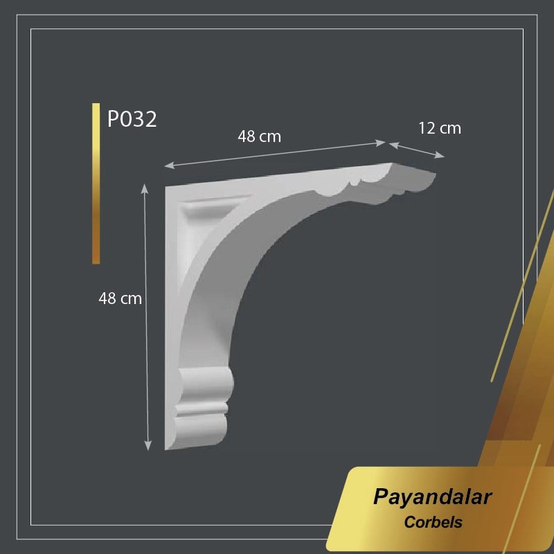 Boyanabilir Poliüretan Payanda 12*48*48cm