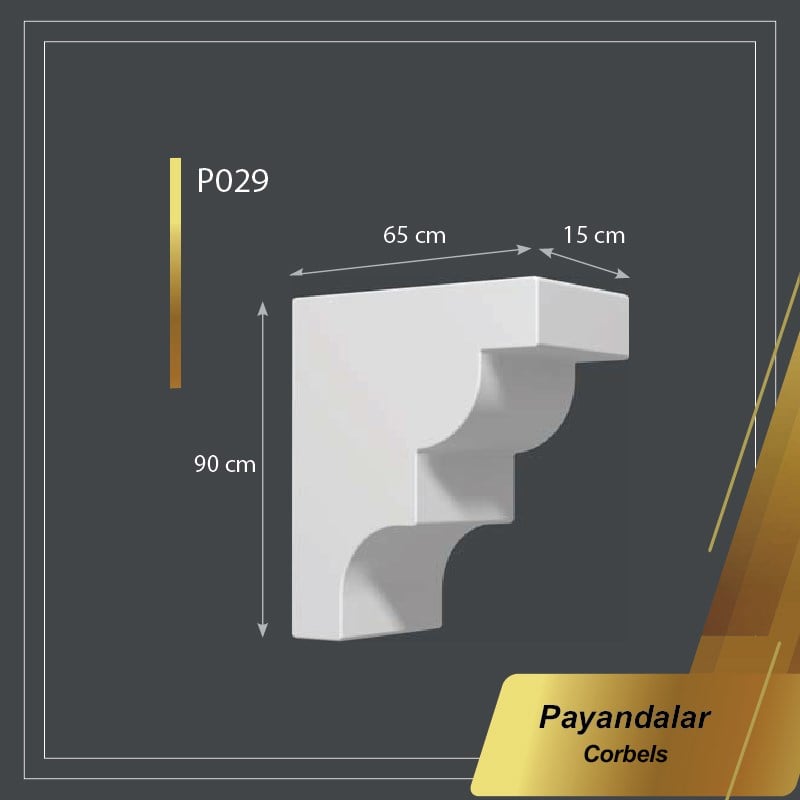 Boyanabilir Poliüretan Payanda 15*90*65cm