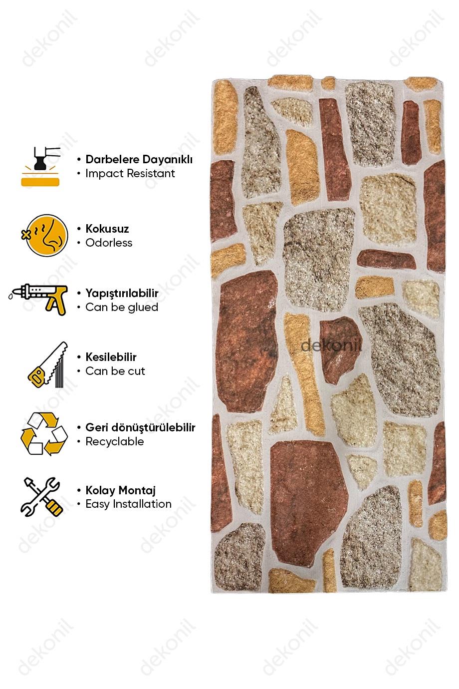 Buztaş Doğal Taş EPS Duvar Paneli 50*120 cm