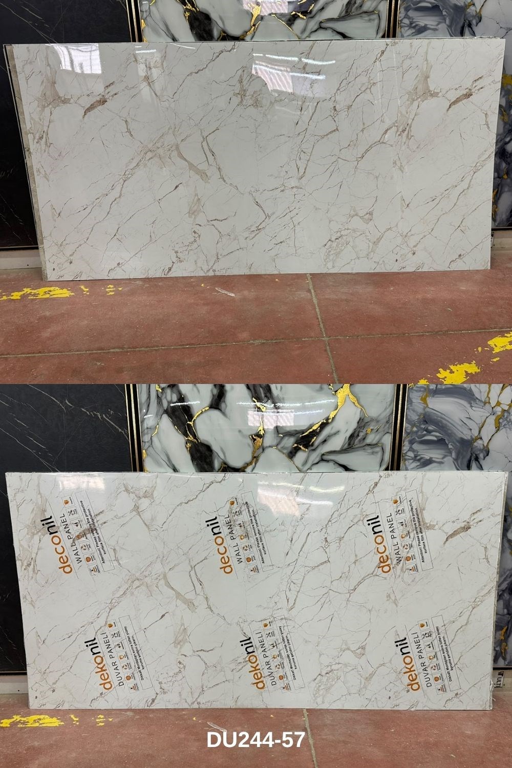 Calacatta Gold Mermer Desenli PVC Duvar Paneli 122x244 cm