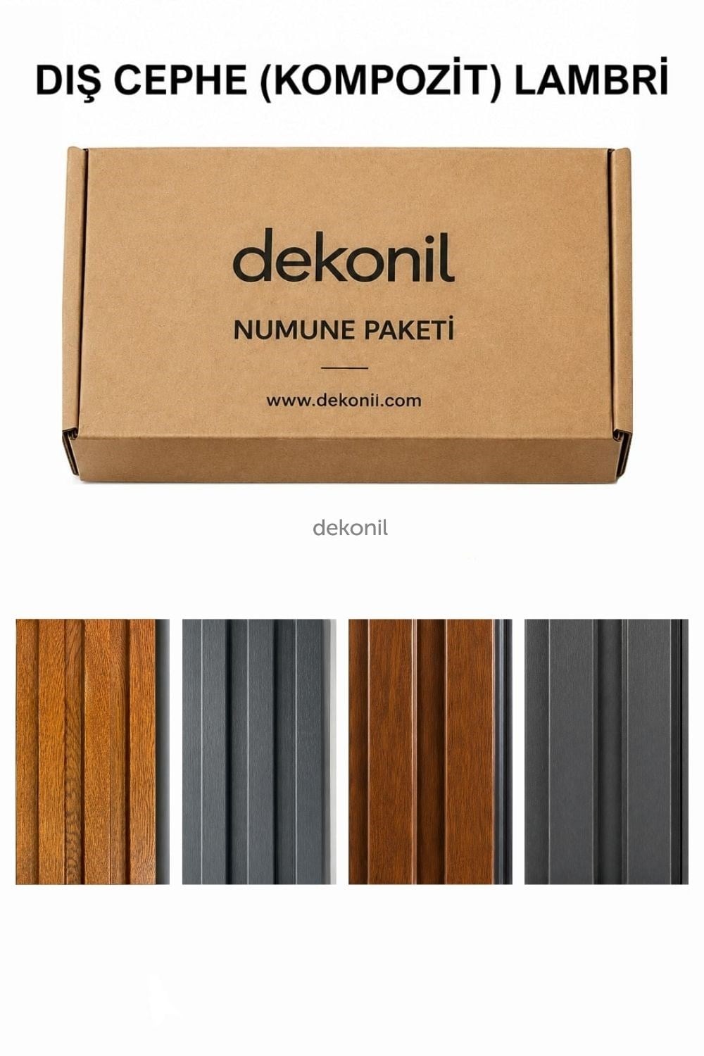 Dekonil Kompozit Dış Cephe Lambri Numune Paketi