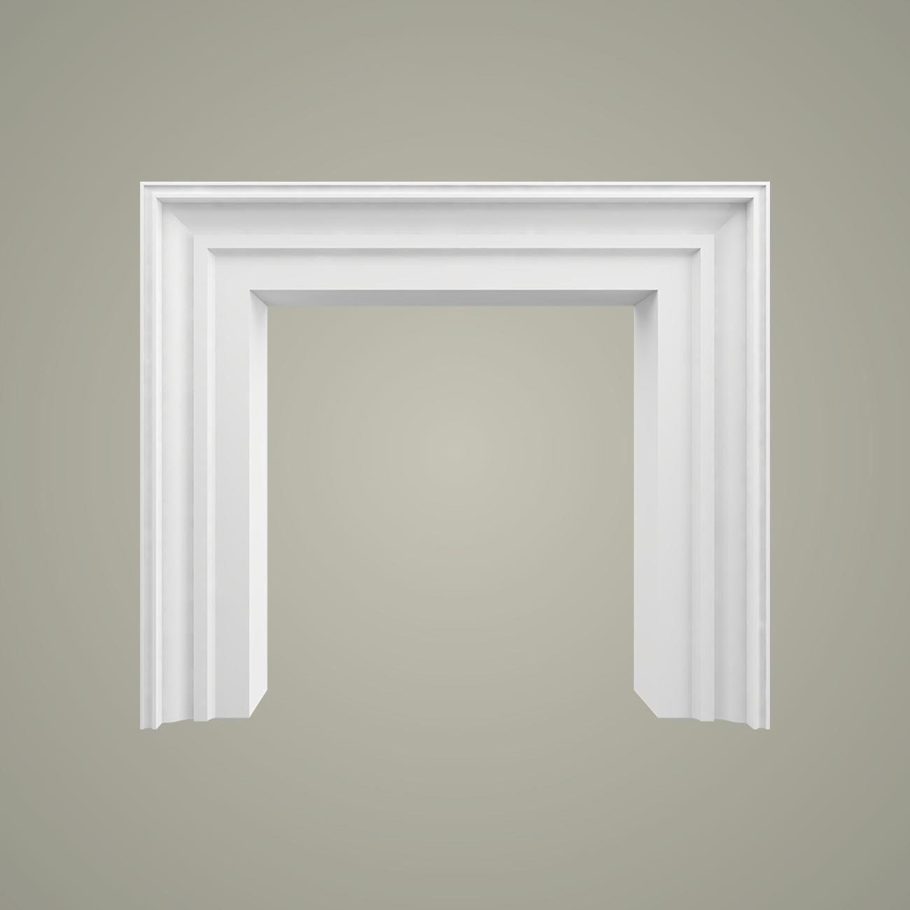 Decorative Polyurethane Paintable Flat Fireplace