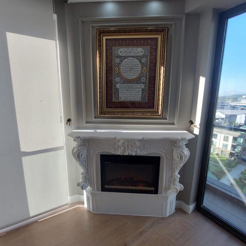 Decorative Polyurethane Paintable Fireplace