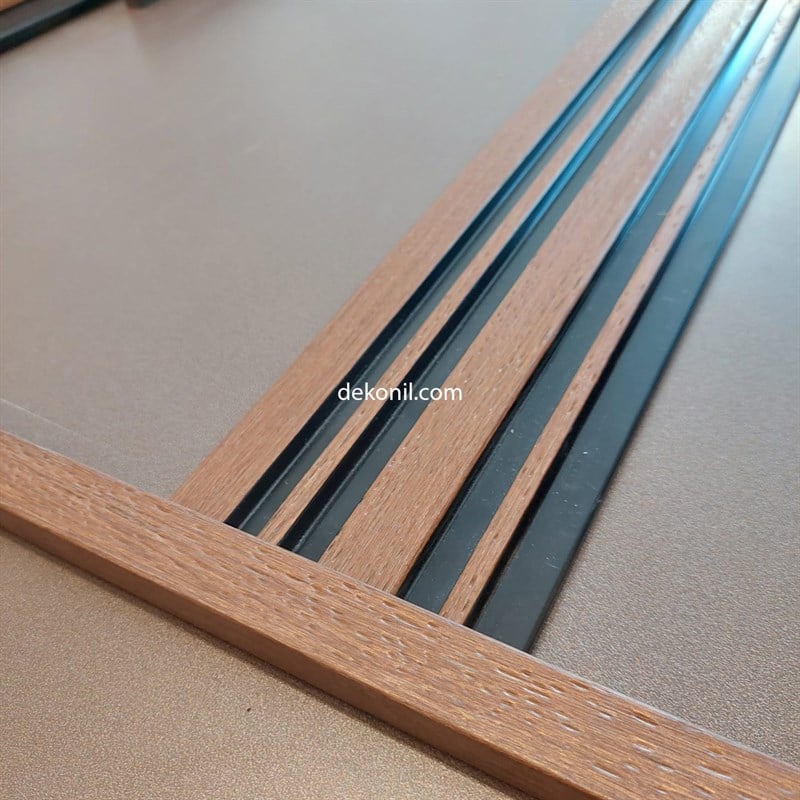 Elegance Ahşap Siyah Lambri Köşe Profili 2,4cm