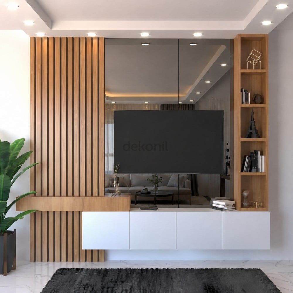 Füme Aynalı PVC Foam Board Duvar Paneli 122×244 cm