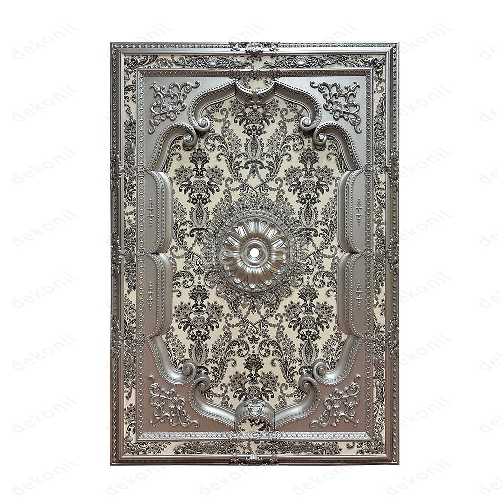 Gümüş Dikdörtgen Saray Tavan 140*200 cm