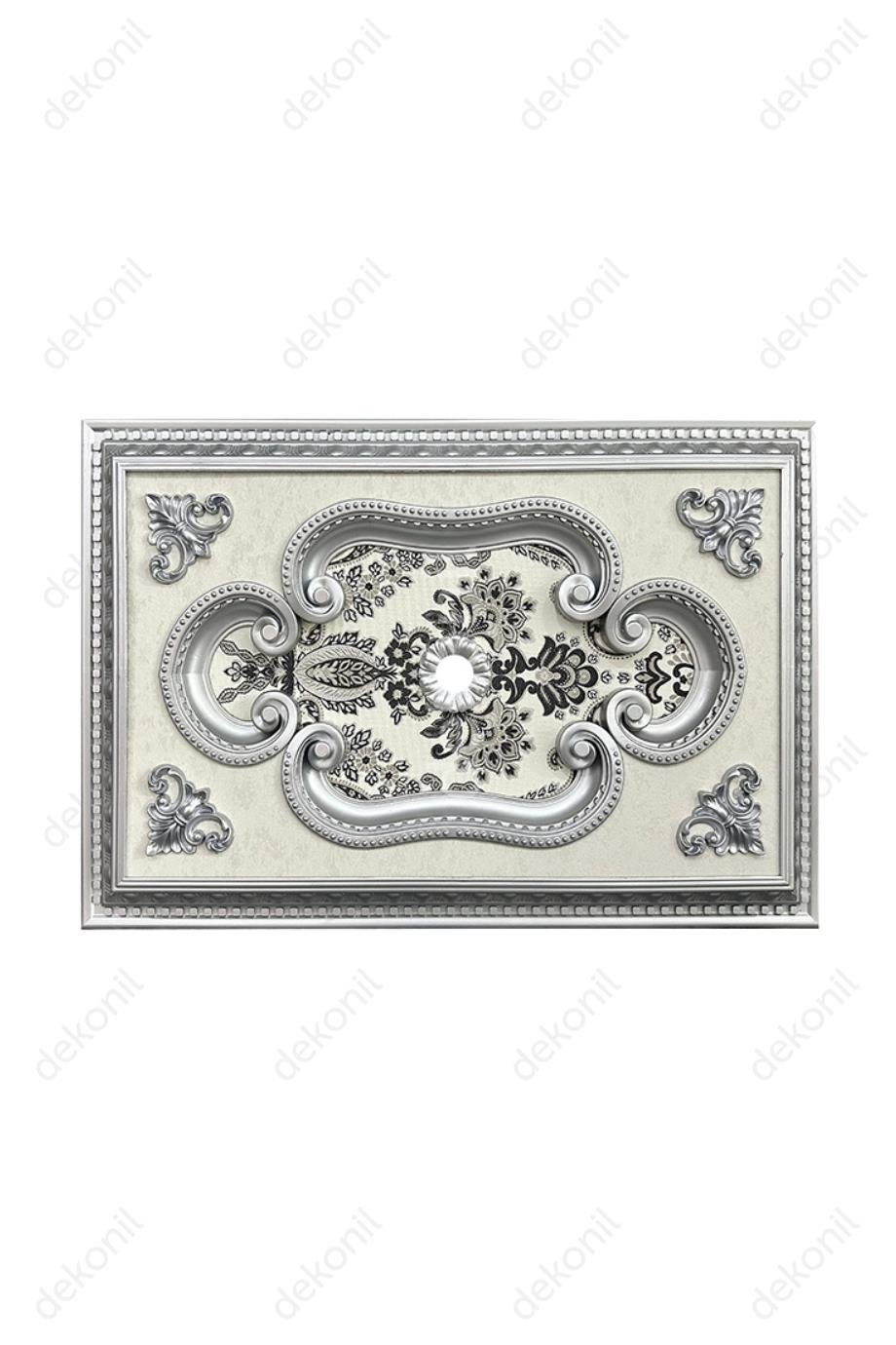 Gümüş Dikdörtgen Saray Tavan 60*90 cm