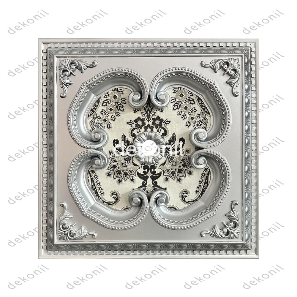 Gümüş Kare Saray Tavan 60*60 cm