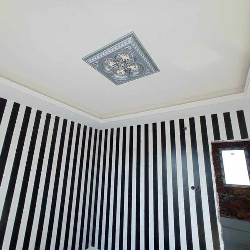 Gümüş Kare Saray Tavan 60*60 cm