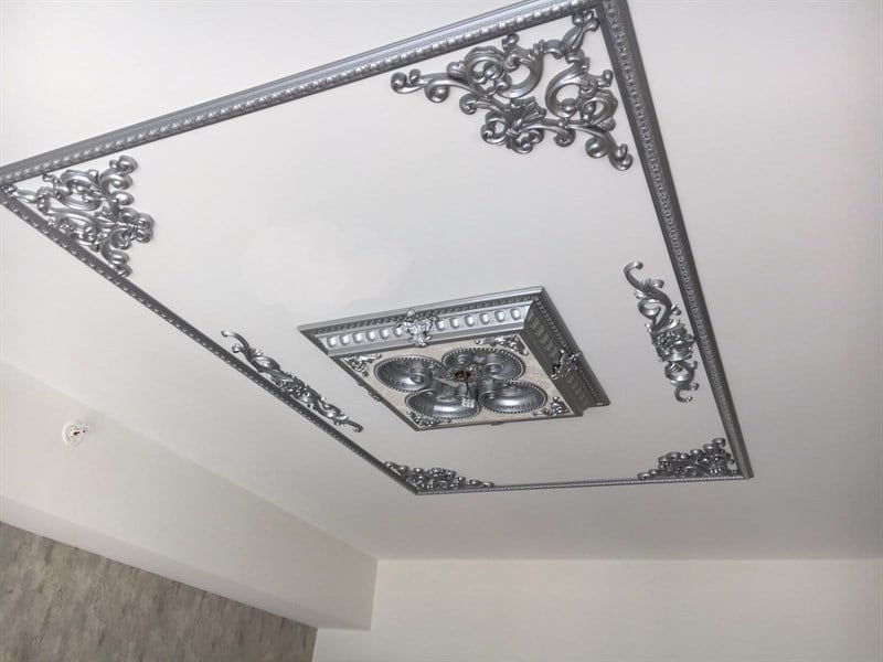 Gümüş Kare Saray Tavan 60*60 cm
