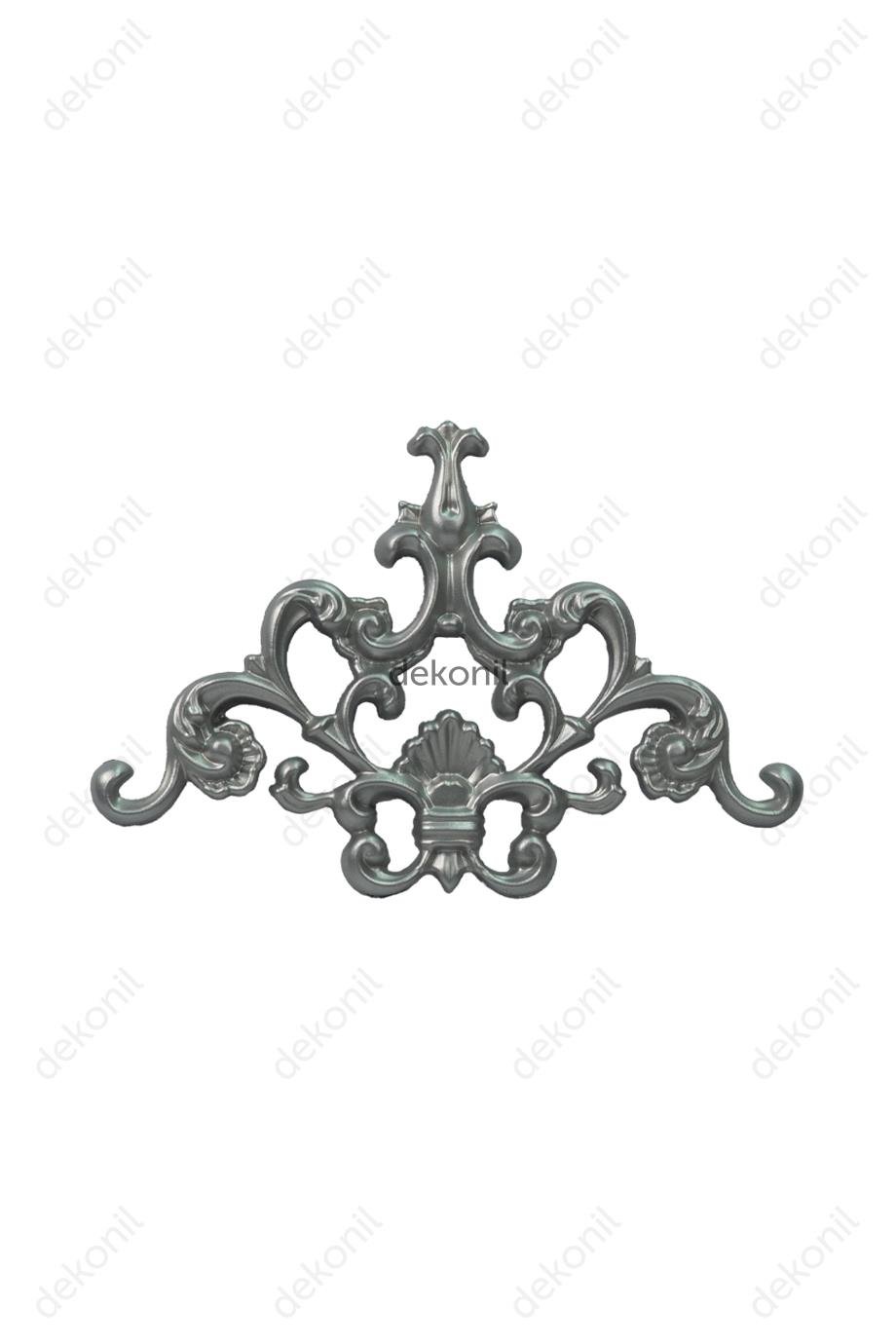زخرفة زاوية سقف قصر فضي 27*18 سم
