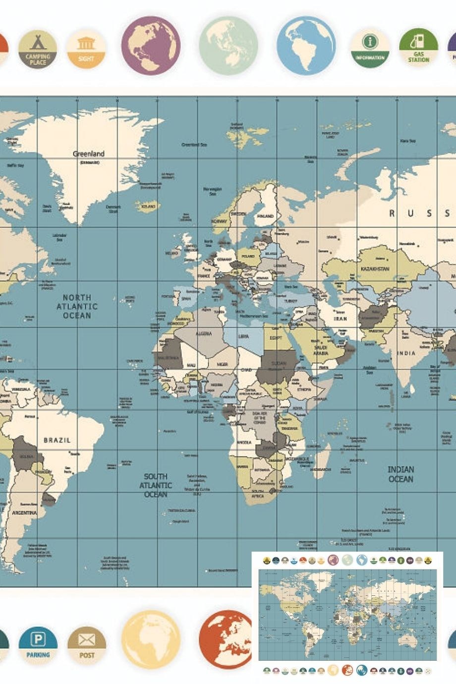 Map Patterned Textile Based Personalized Printing Wallpaper