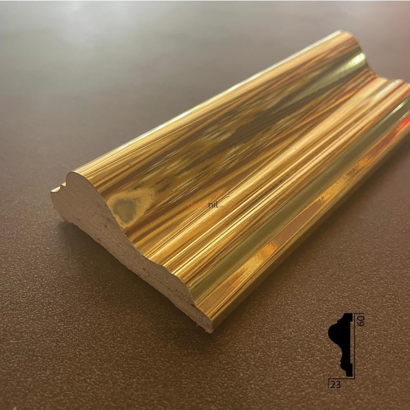 Hürrem Varaklı Gold Duvar Bordürü 6cm