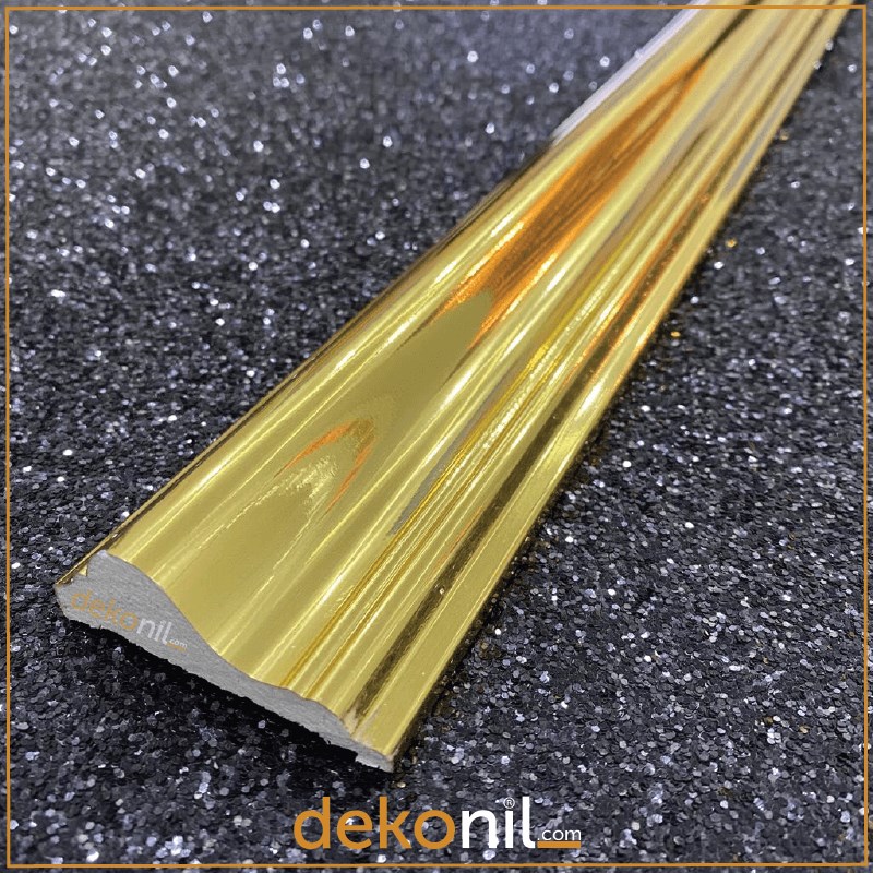 Hürrem Decorative Wall Border Gold 6cm