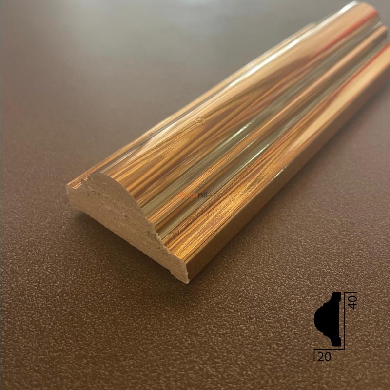 Decorative Wall Lath Gold 4cm