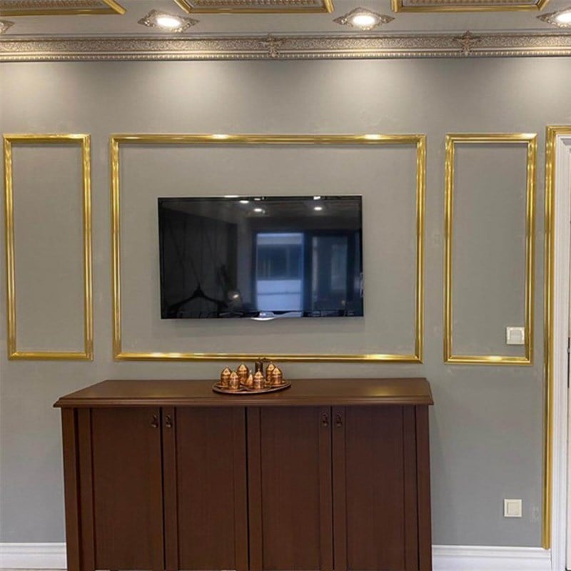 Decorative Wall Lath Gold 4cm