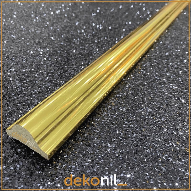 Decorative Wall Lath Gold 4cm