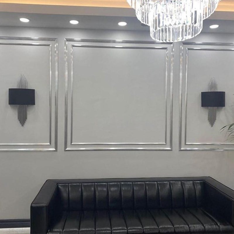 Decorative Wall Lath Silver 4cm