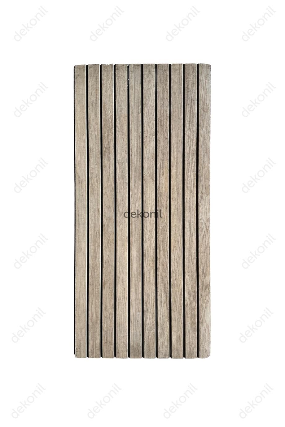 Lambri Desenli EPS Duvar Paneli Meşe 50*100 cm