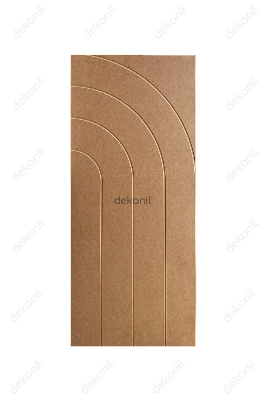 Lena Dekoratif Çift Taraflı MDF Oval Duvar Paneli 40*90cm
