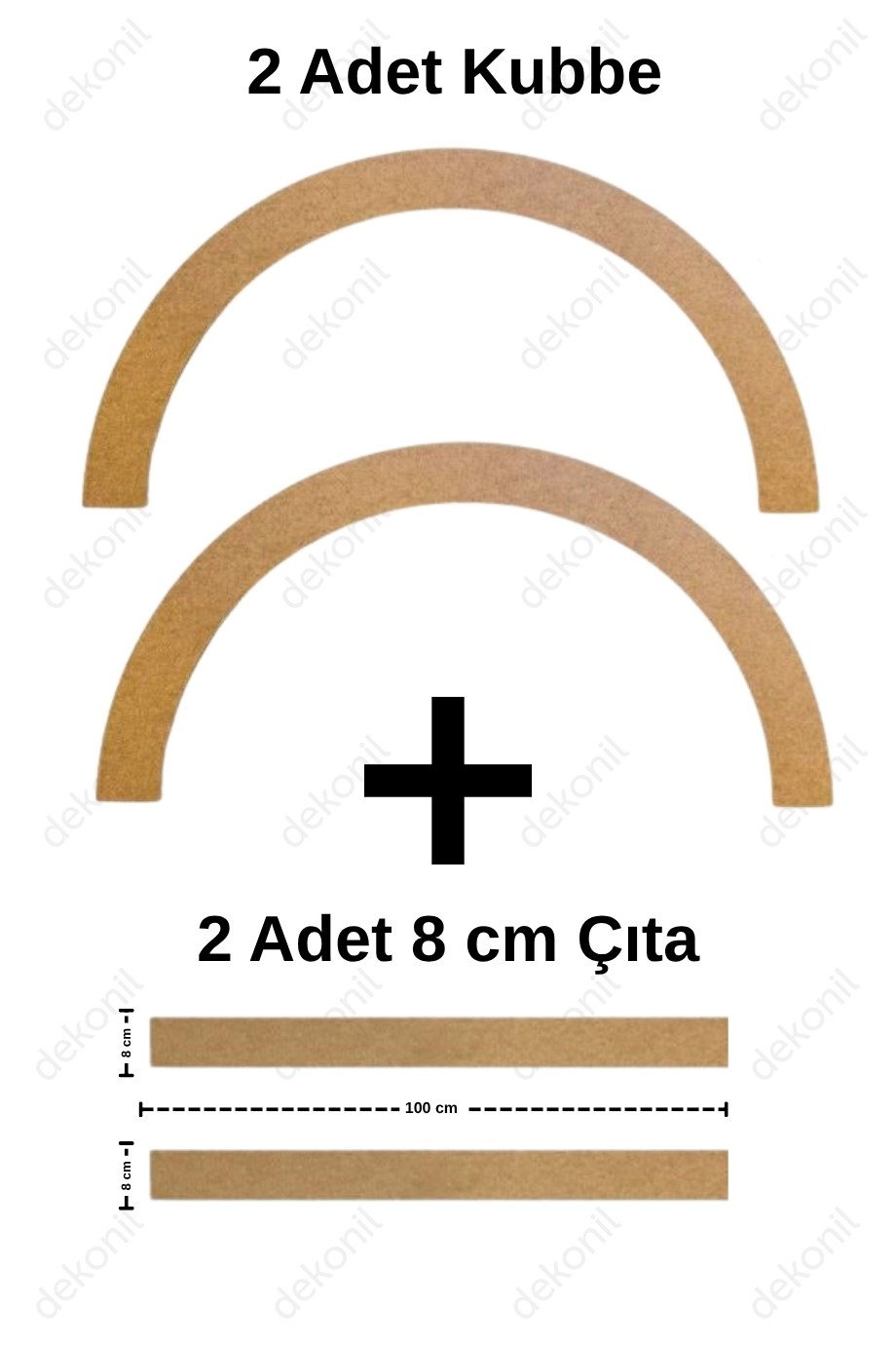 Lumi Pinterest Mdf Oval Duvar Çıtası 96*196cm