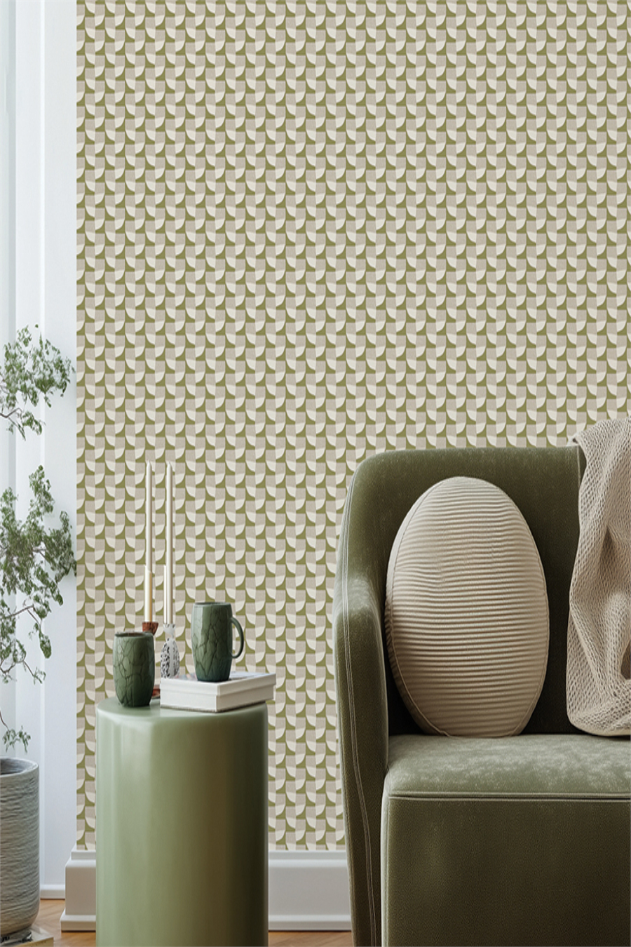 Marrakech Geometrik Desenli Duvar Kağıdı Z70723