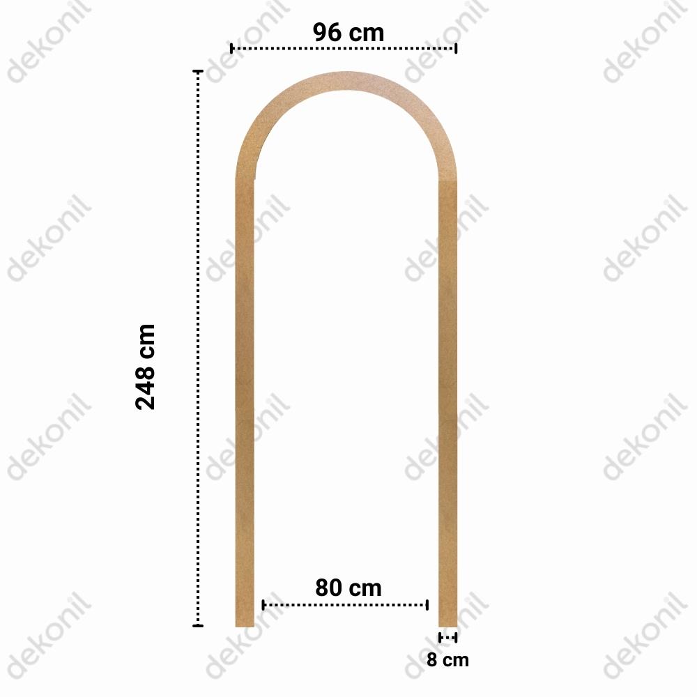 MDF Oval Duvar Çıtası 96*248 cm