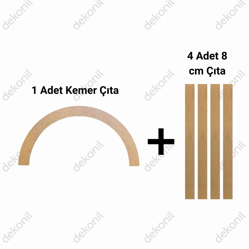 MDF Oval Duvar Çıtası 96*248 cm