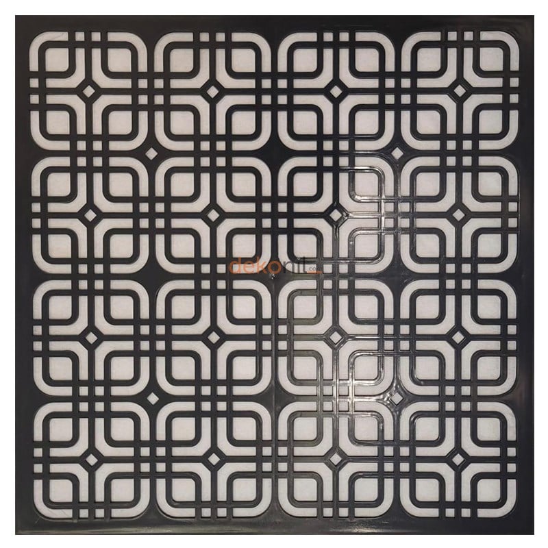 Moderna Siyah Pvc Tavan Paneli 60*60 cm