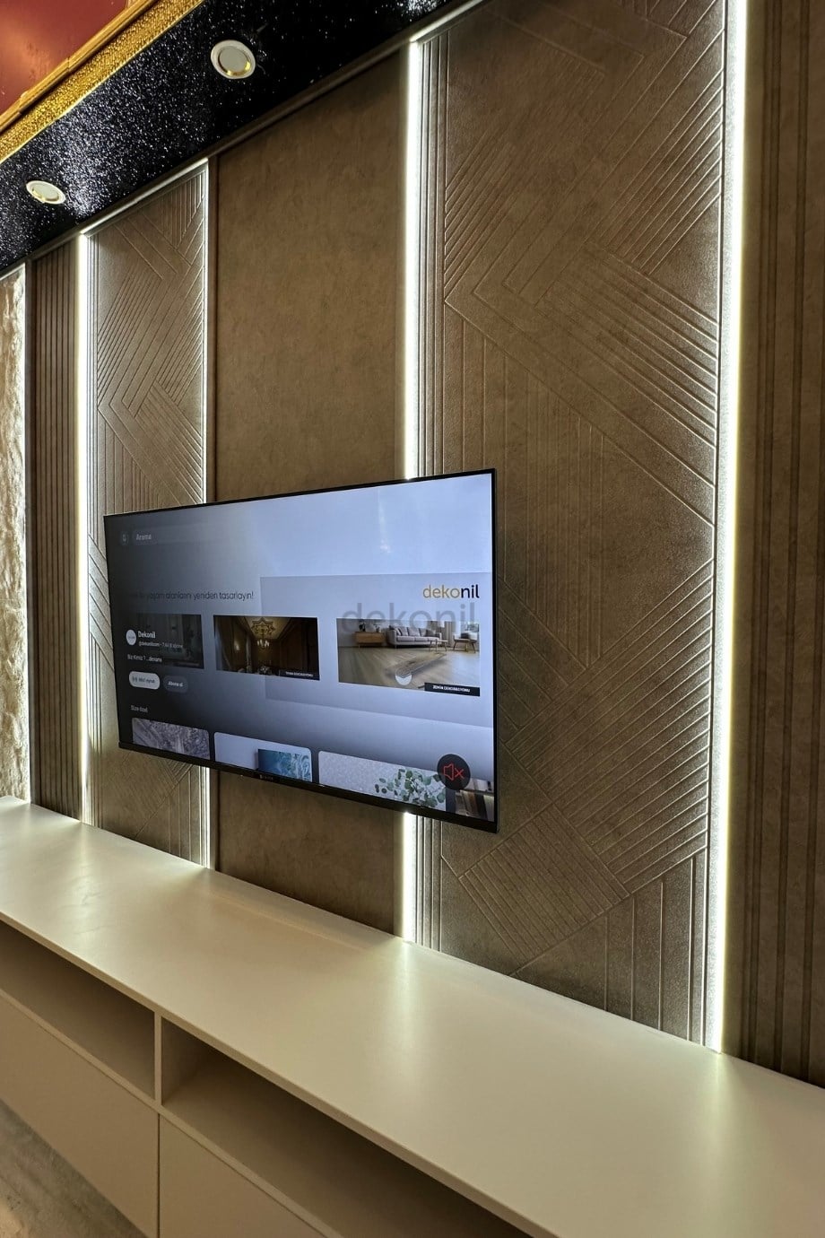 Moon Real Çizgili MDF Duvar Paneli 60*275 cm