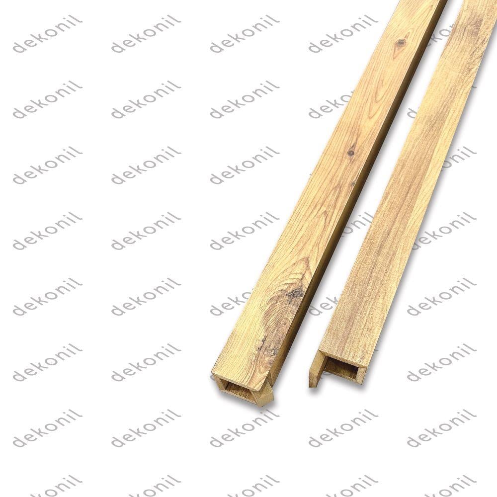 Natural Çam Seperatör Duvar Bölme Profili 5*5*280cm