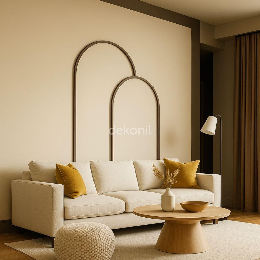 Nova Dekoratif MDF Oval Duvar Paneli Seti 114*248 cm