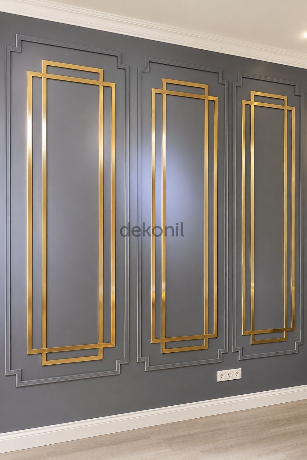 Paris Gold Duvar Çıtası 4cm