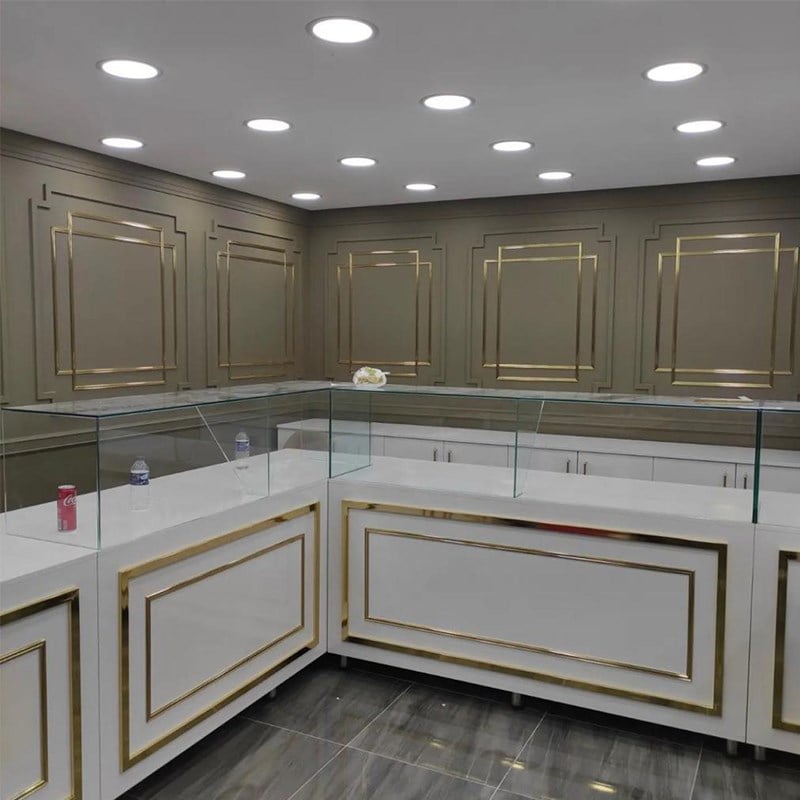 Paris Gold Wall Moulding Lath 4cm