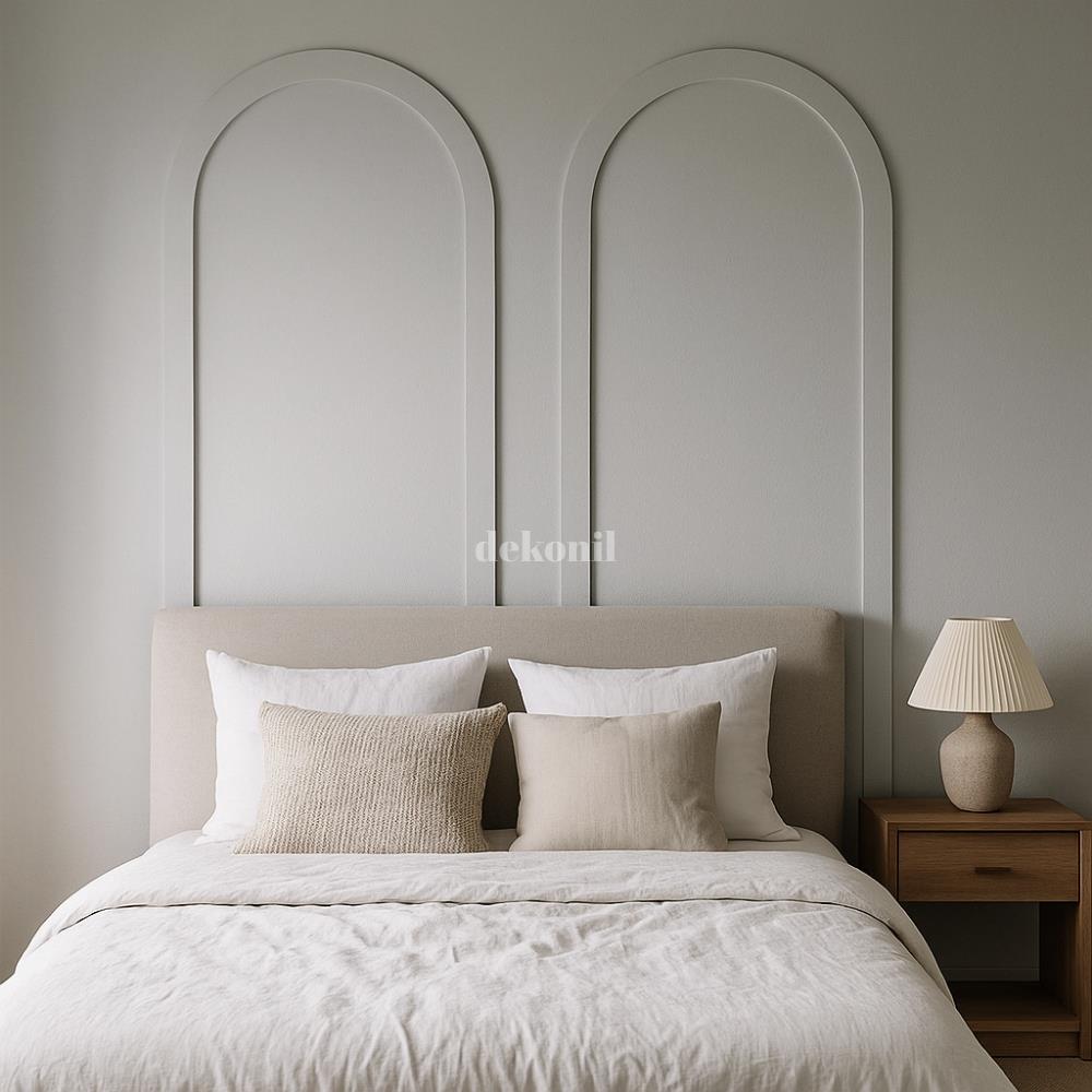 Pinterest MDF Oval Duvar Çıtası 70*235cm